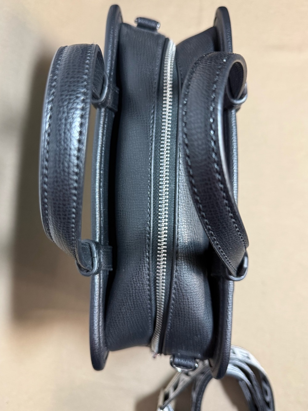 Karl Lagerfeld Black & Teal Logo Satchel Bag - Picture 5 of 9